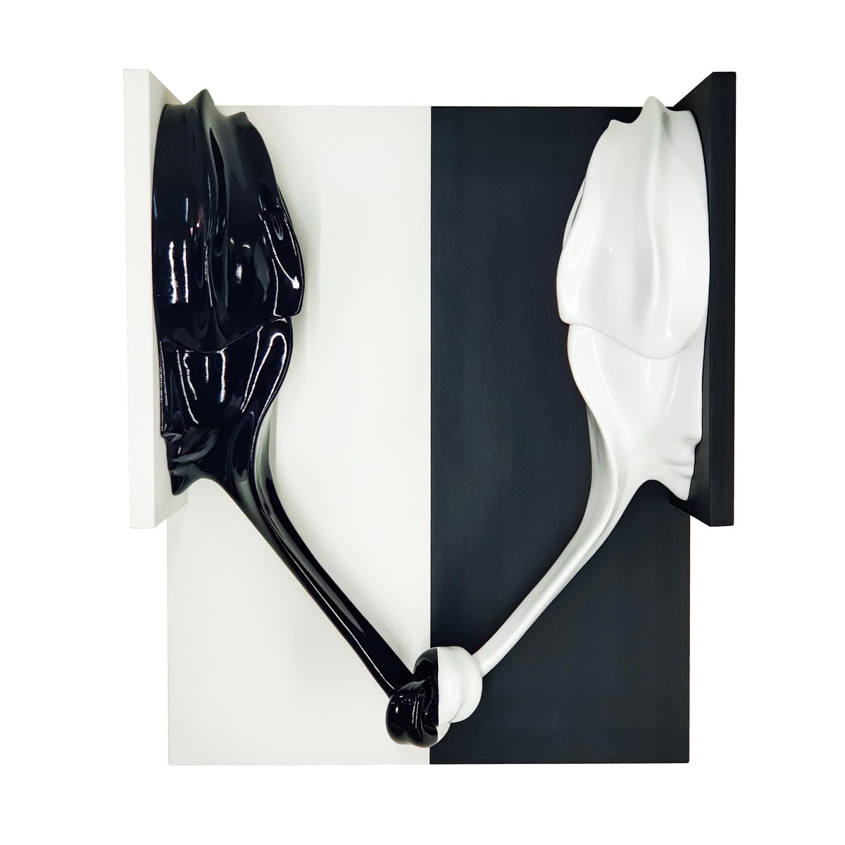 Surrealistic Portrait Sculpture By Aboud Fares, 17 X 22, Agreement 1, Original Artwork