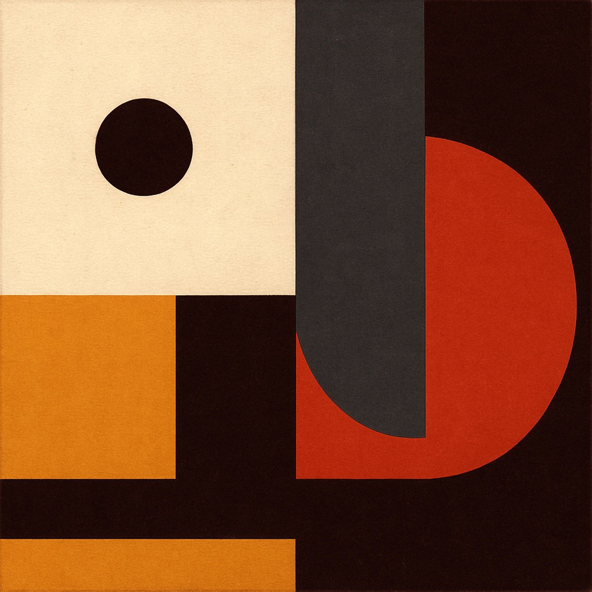 Abstract Giclee Print By Alessandro Butera, 35 X 35, Bold Geometry, Original Artwork