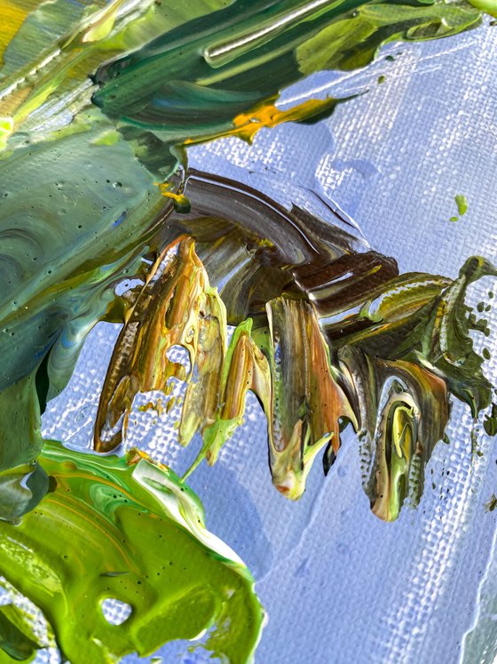 Ubud Banana Palm Study — Plein Air