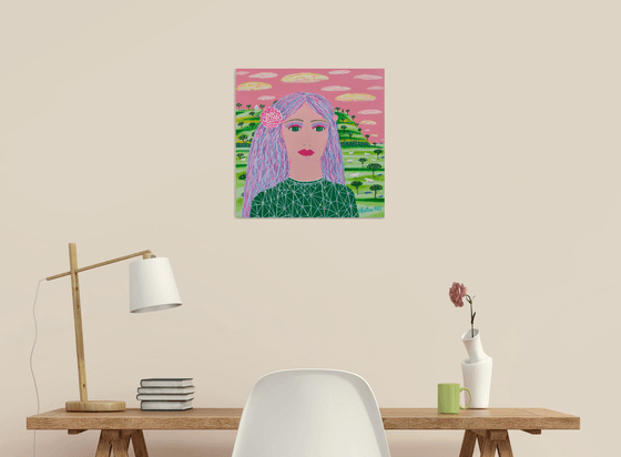 Girl Who Lived In Pastel Sky