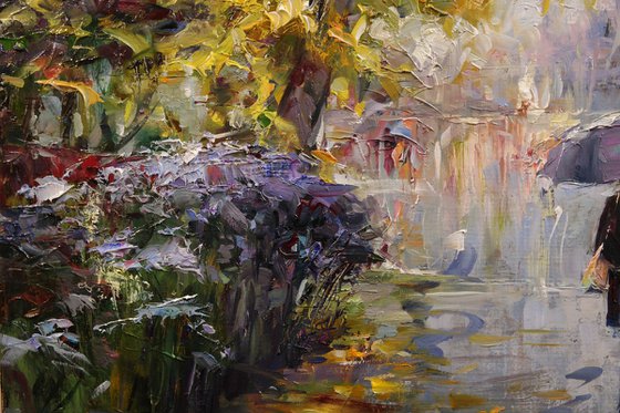 "Walk under the rain"