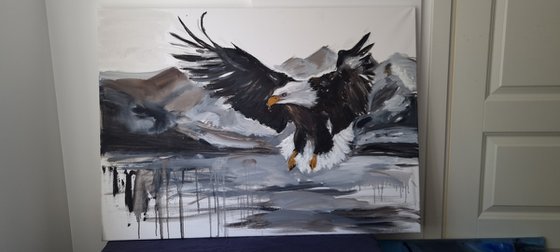 Watch out! Eagle painting