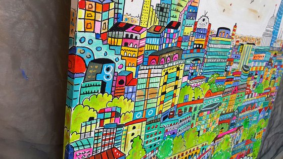 Cartoon Vibrant London