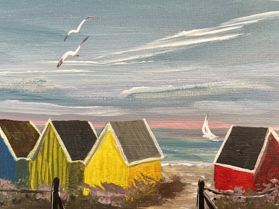 Colourful Beach Huts