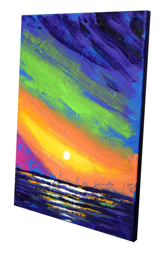 Colour sky song seascape painting