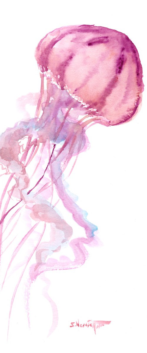 Pink Jellyfish by Suren Nersisyan