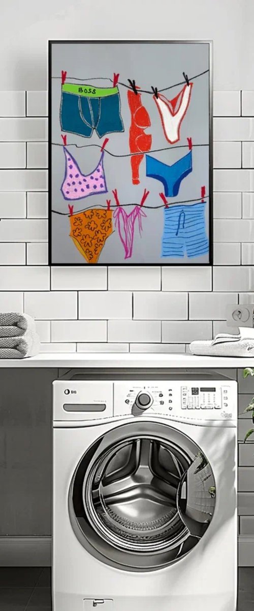 Playful Underwear Illustration by Sasha Robinson