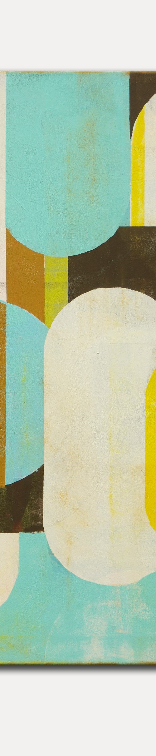 Traffic Turquoise & Brown by Ronald Hunter