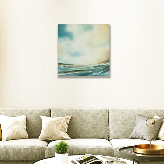 The Winds Will Carry Us - Original Seascape Oil Painting on Stretched Canvas