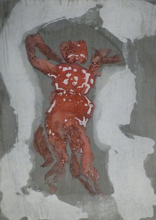 Prolegomena, Acrylic on paper #33, 29x41 cm by Frederic Belaubre