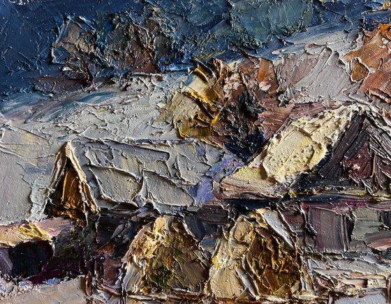 Winter Village Evening