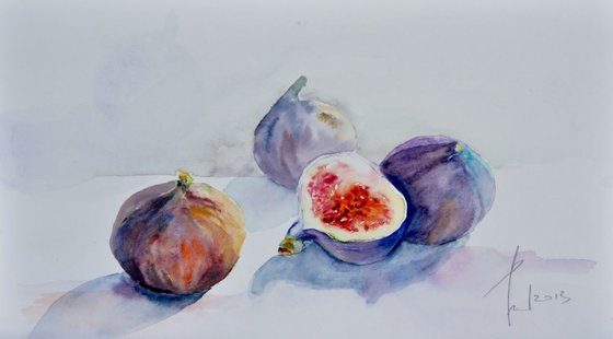 The FIGS original watercolor