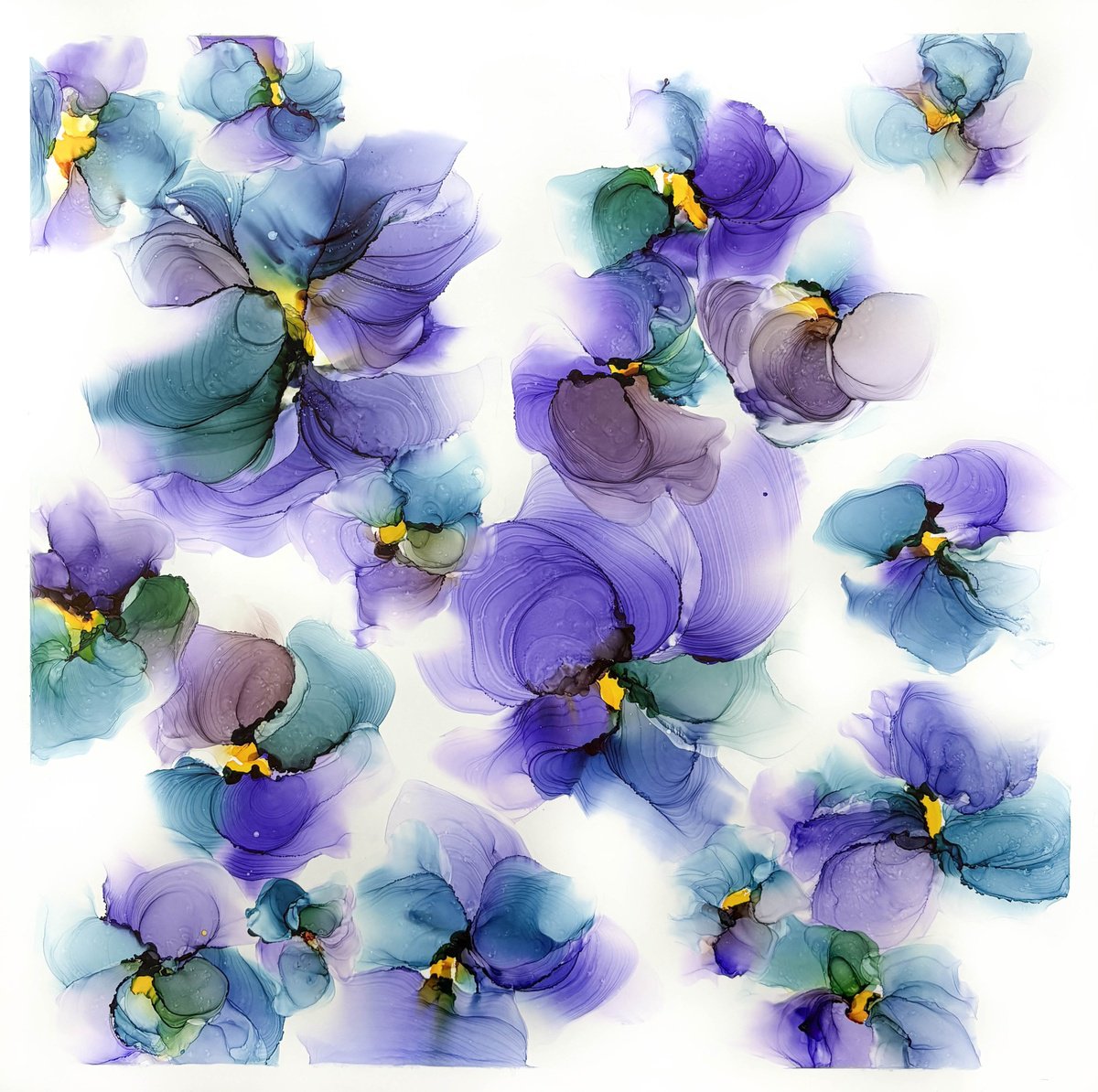 Botanica Iris By Anastacia Kevich, 20 X 20, Artwork For Sale On Artfinder