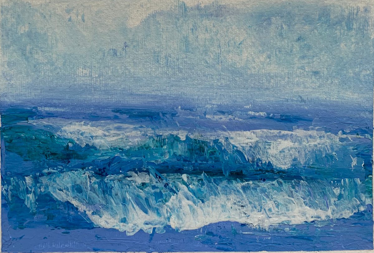 Beach waves by Amita Dand