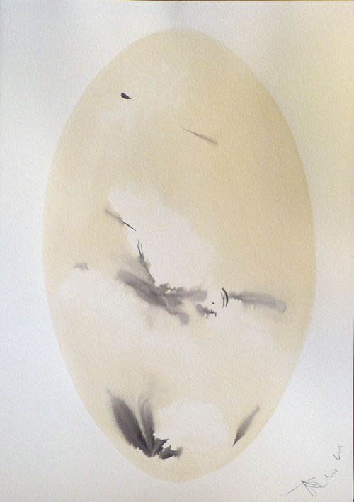 Birds of Carros #45, 29x41 cm by Frederic Belaubre