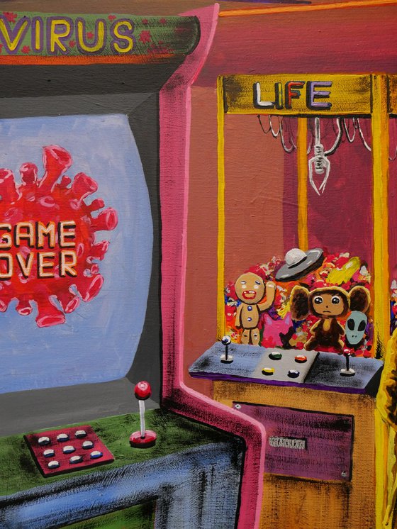 "A game" 2023 Acrylic on canvas 80x60