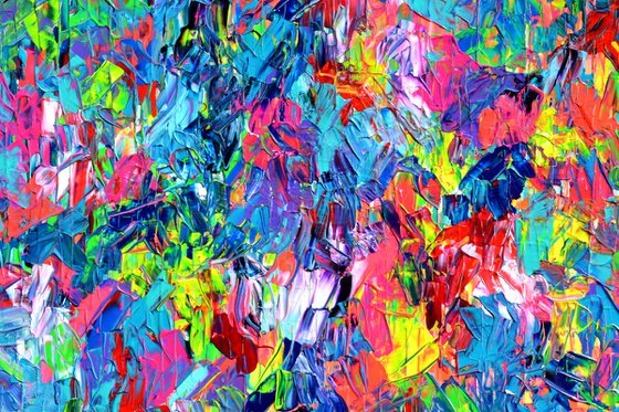 Palette 7 - Large Colorful Abstract Painting