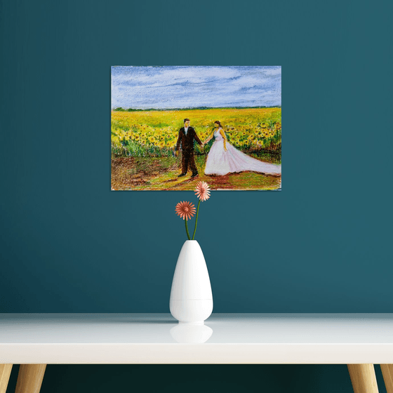 Romance in the Sunflower field