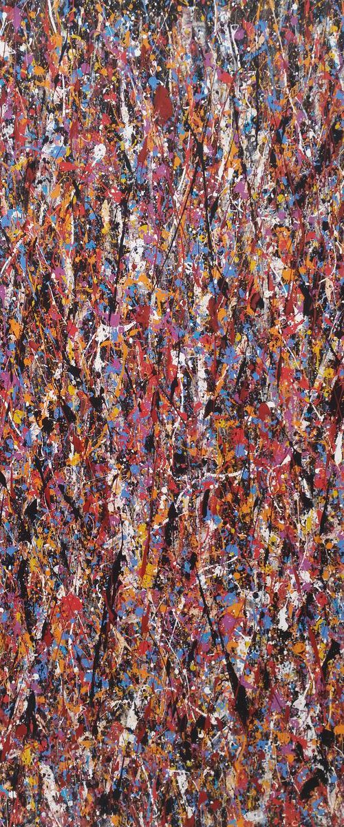 Modern Abstract ACRYLIC Painting on CANVAS by M.Y. by Max Yaskin