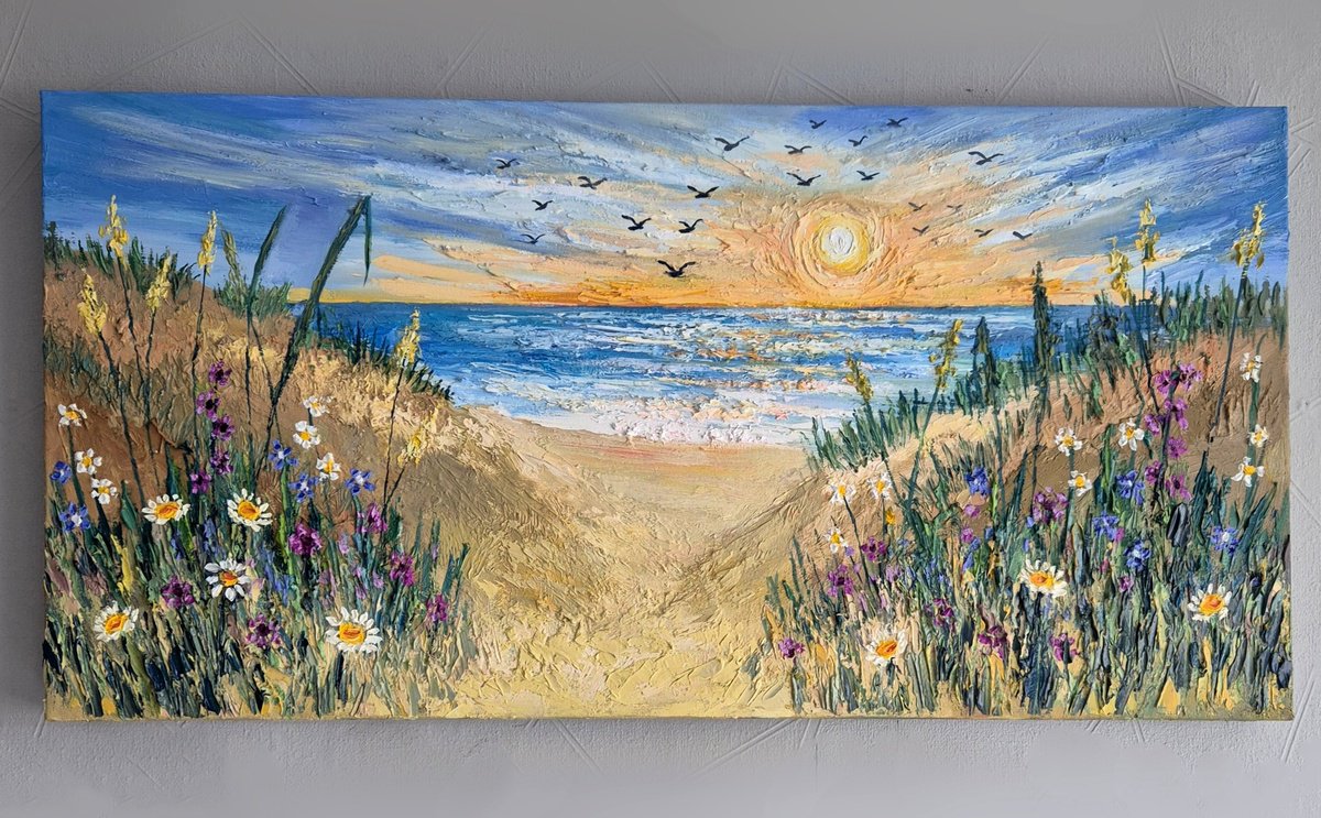 Ocean View By Paige Castile, 39 X 20, Artwork For Sale On Artfinder