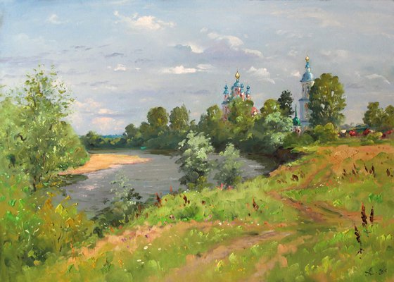 Moksha Riverbank, Summer Day