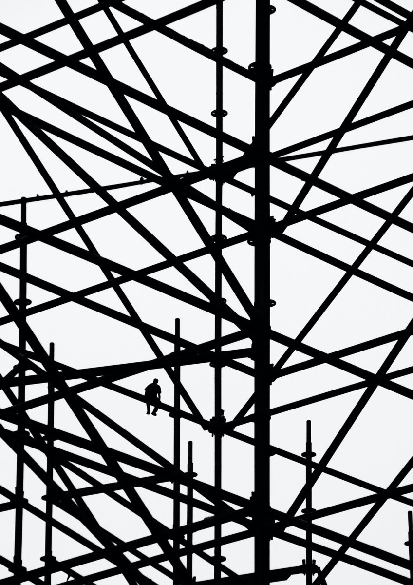 Expressive Cityscapes Photograph By Marcus Cederberg, 20 X 28", Coffee Break, Original Artwork