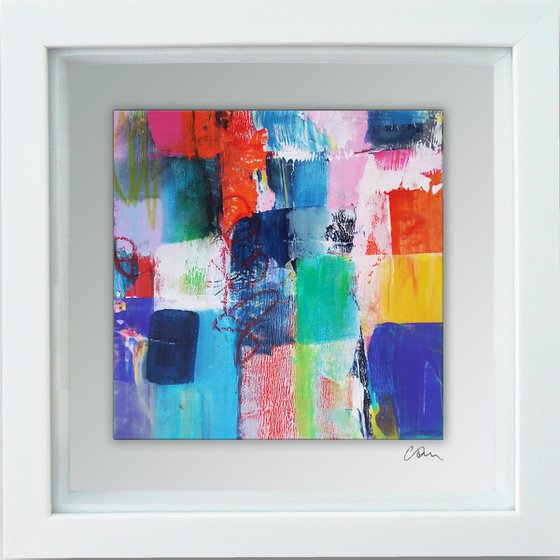 Framed ready to hang original abstract  - Urban #3