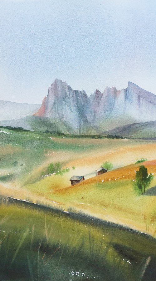 Mountains by Alla Vlaskina