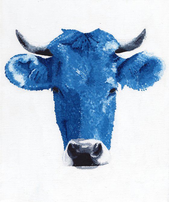 Cow Oil Painting - "Sacred Cow"