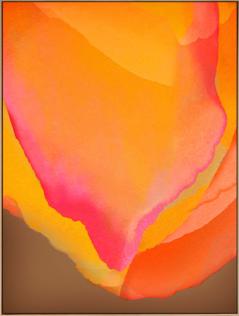 Organic Abstract Acrylic Painting By Jonas Peres, 30 X 39, Natural Mystic, Iv, Studio 2, Original Artwork