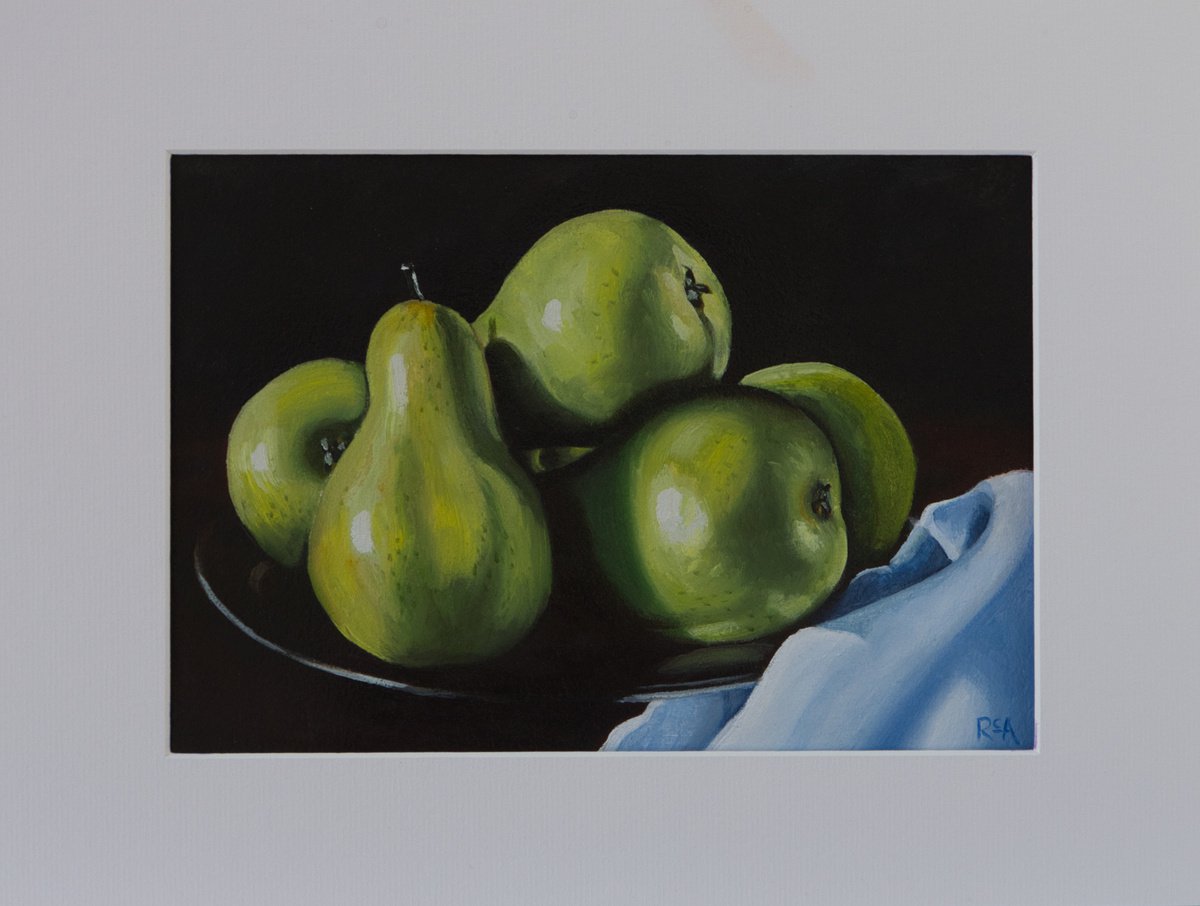 A Plate of Pears by Ruth Archer