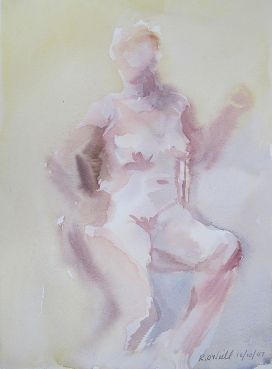 Seated female nude