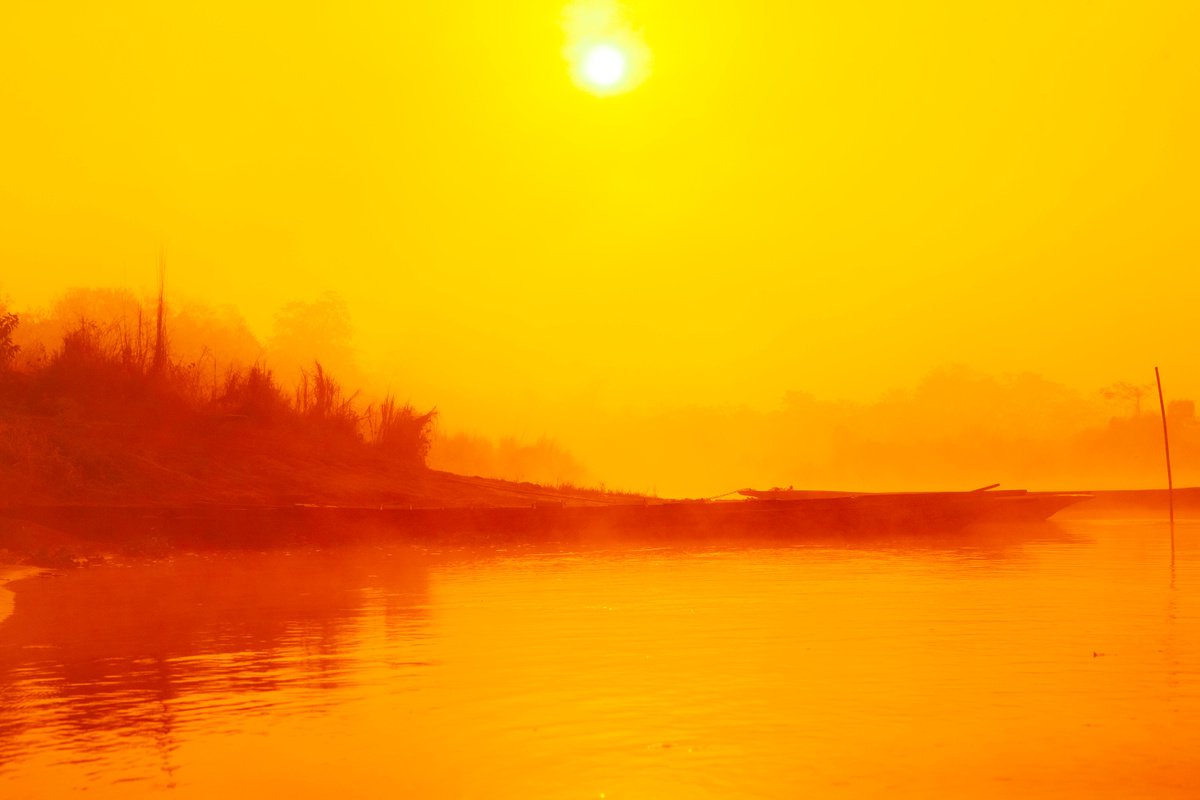 Yellow Morning in Nepal by Viet Ha Tran