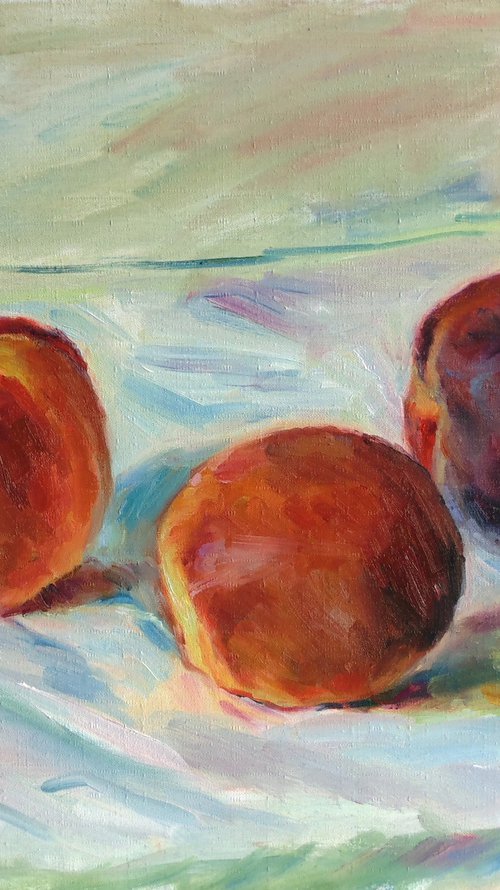 Three peaches by Alexander Shvyrkov