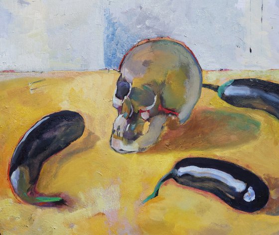 skull and eggplant