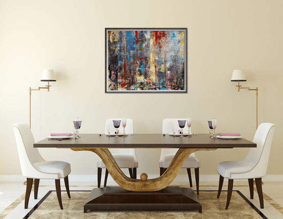 Colors of big city (framed)