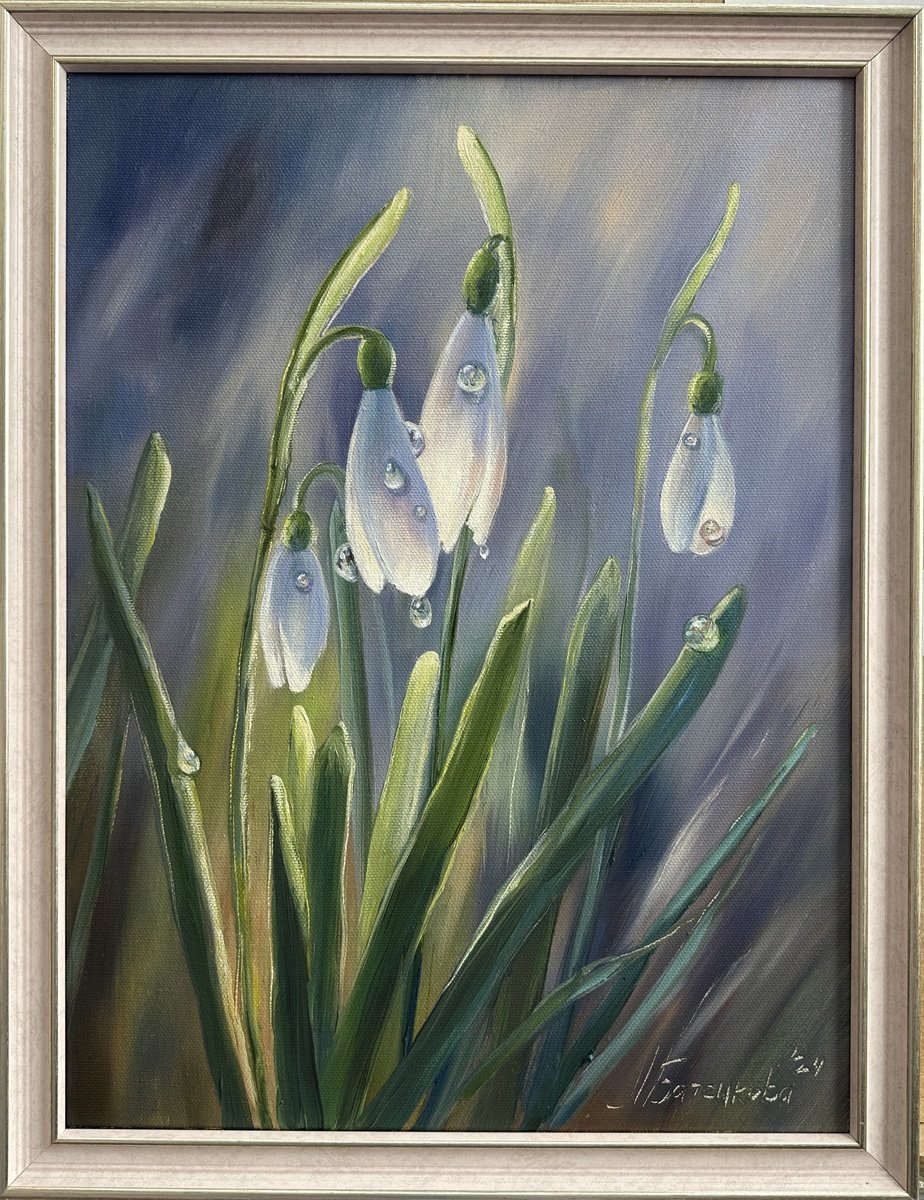 Snowdrops by Larisa Batenkova