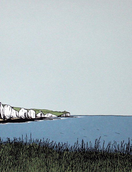 The Seven Sisters from Seaford Cliffs by Sarah Harris
