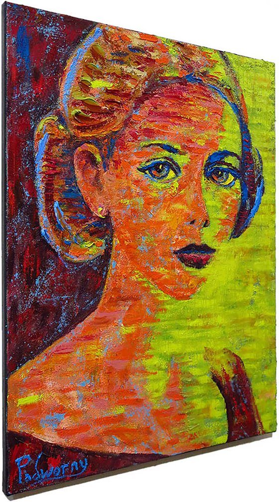 Original Oil Painting Woman