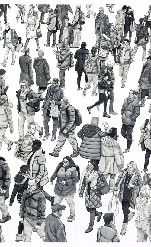 “People At Oculus” (Original - CUSTOMIZABLE) by Arturo Garcia de las Heras (Agheras73)