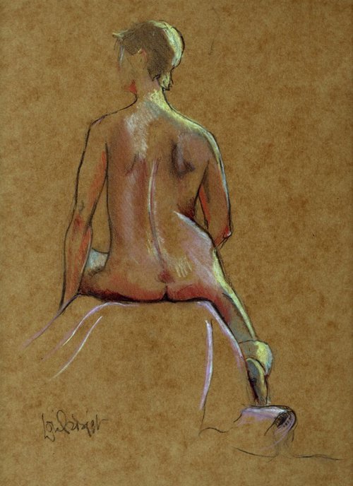 Seated pose by Louise Diggle