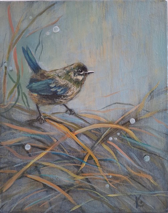 Acrylic painting "Bird"