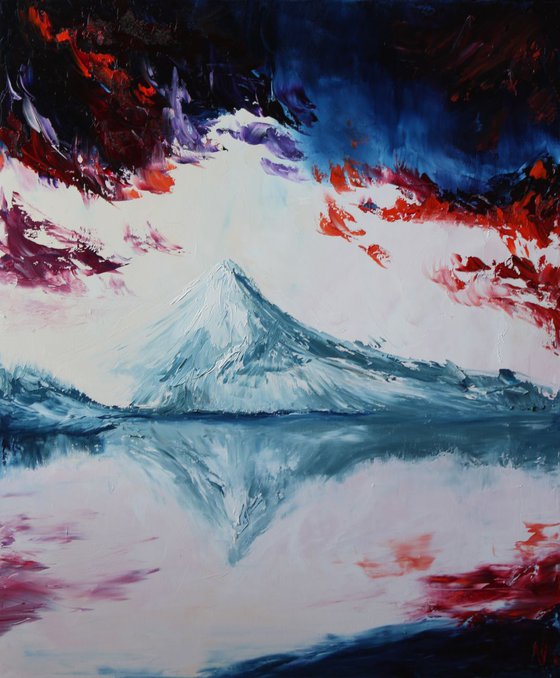 Morning mountains view 50x60
