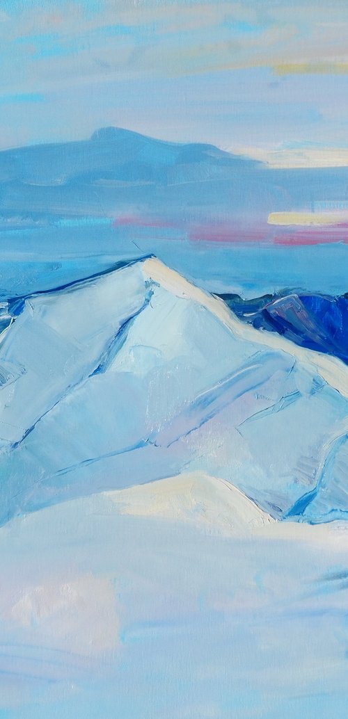 " Mountains in winter " by Yehor Dulin