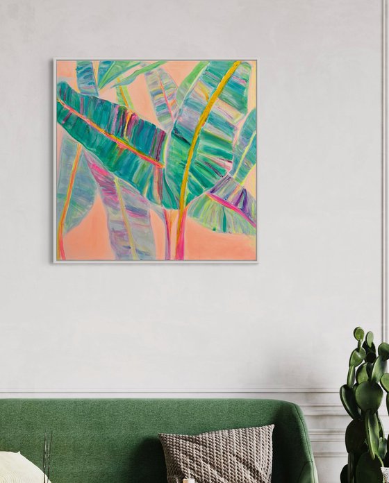 'Rainbow Banana Leaves'