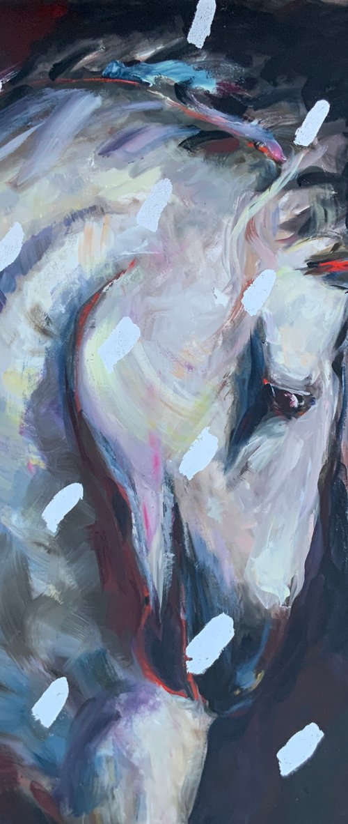 White Horse by Alexandra Jagoda (Ovcharenko)