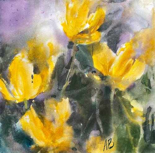 Yellow tulips by Anna Boginskaia