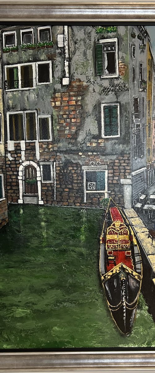 The Gondola Man (Venice) by Suzette Datema
