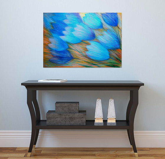 Tulips and Butterfly