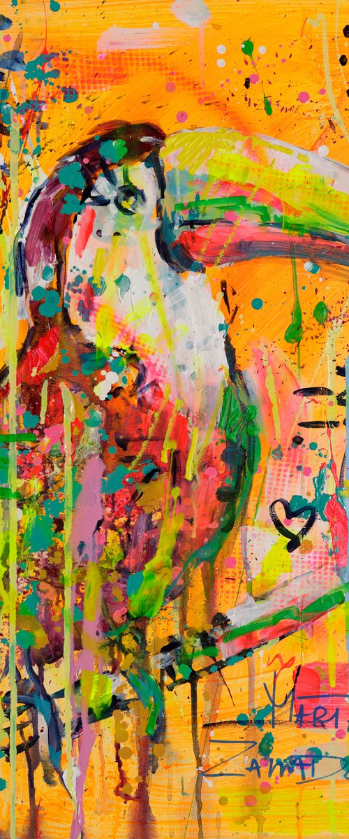 Toucan in love by Marta Zawadzka